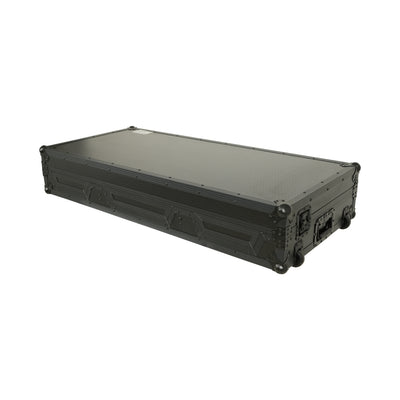 ProX Fits 2x Pioneer CDJ 3000X Case / Pioneer DJM V10 / A9 Mixer w/ Laptop Shelf, All Black and Low profile Wheels