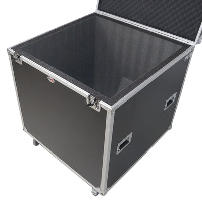 ProX 24" Mirror Ball Flight Road Case with wheels and Stay open hinge door