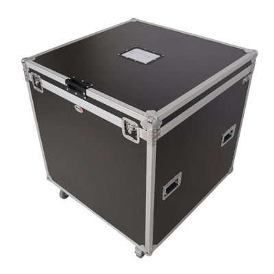 ProX 30" Mirror Ball Flight Road Case with wheels and Stay open hinge door