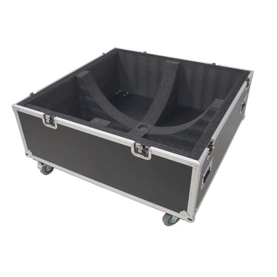 ProX 36" Mirror Ball Flight Road Case with wheels and two removable top cover