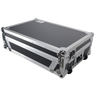 ProX Flight Style Road Case For Pioneer DDJ-FLX10 or DDJ-GRV6 DJ Controller with 1U Rack Space Wheels
