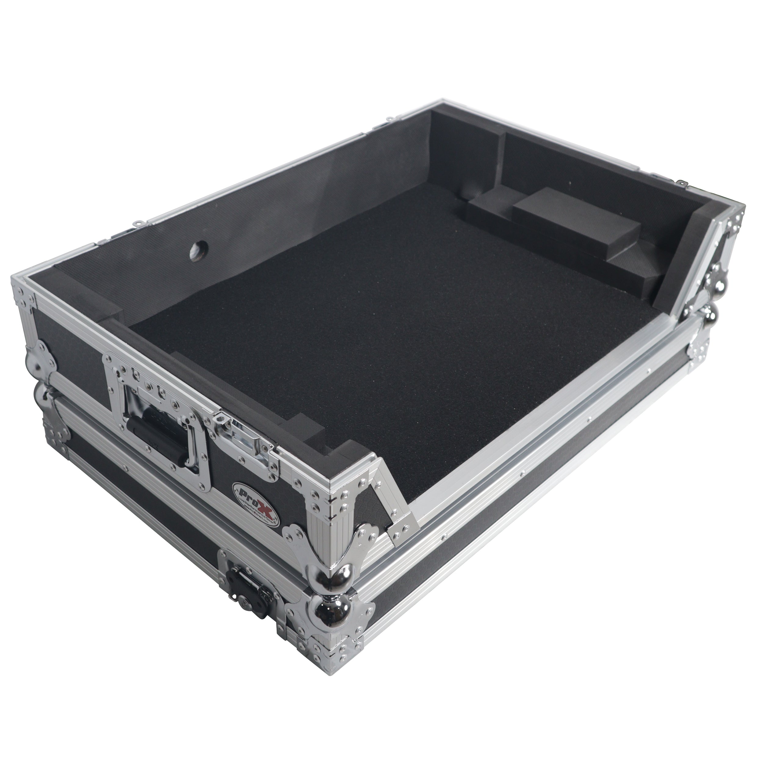 ProX Flight Style Road Case For Pioneer DDJ-FLX10 or DDJ-GRV6 DJ Controller with 1U Rack Space Wheels