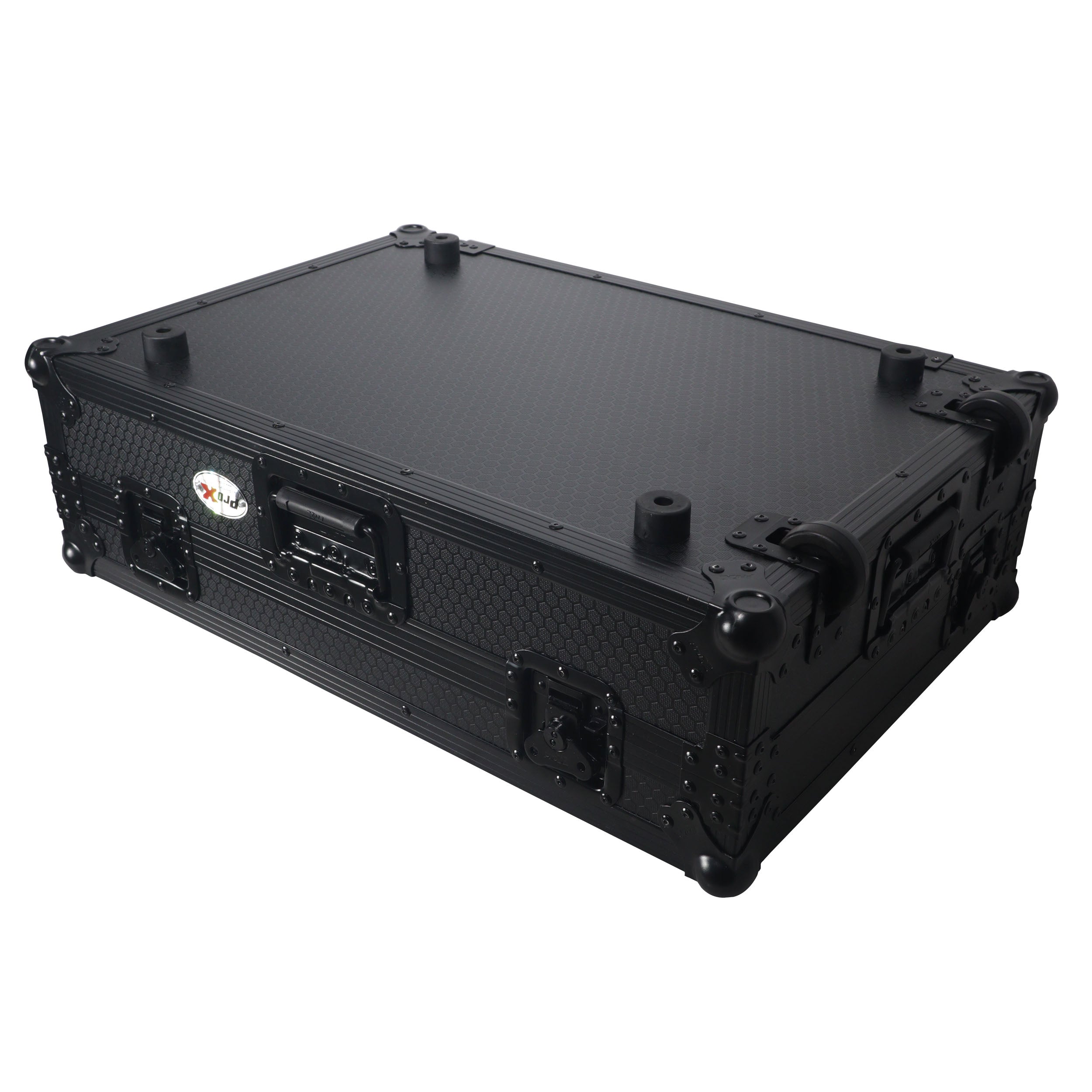 ProX Flight Style Road Case For Pioneer DDJ-FLX10 or DDJ-GRV6 DJ Controller with 1U Rack Space Wheels