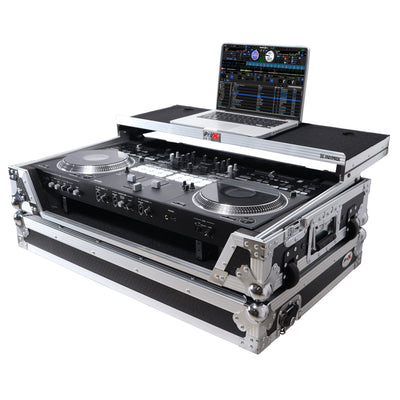ProX ATA Style Flight Case for Pioneer DDJ-REV7 DJ Controller with Laptop Shelf Wheels and 1U Rackspace