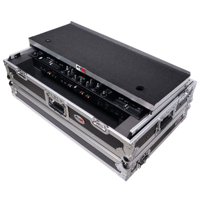 ProX ATA Style Flight Case for Pioneer DDJ-REV7 DJ Controller with Laptop Shelf Wheels and 1U Rackspace