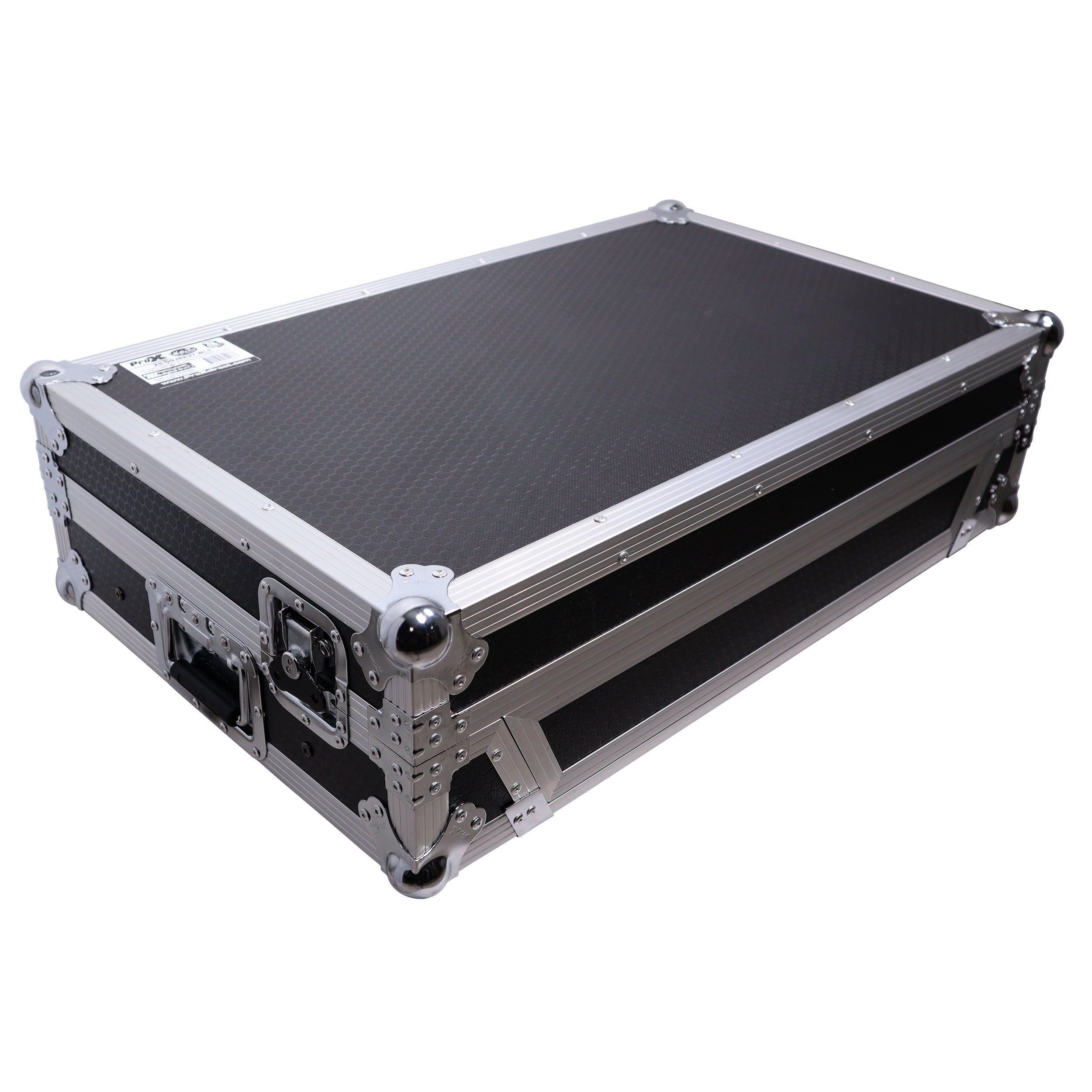 ProX ATA Style Flight Case for Pioneer DDJ-REV7 DJ Controller with Laptop Shelf Wheels and 1U Rackspace