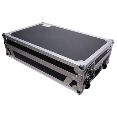 ProX ATA Style Flight Case for Pioneer DDJ-REV7 DJ Controller with Laptop Shelf Wheels and 1U Rackspace