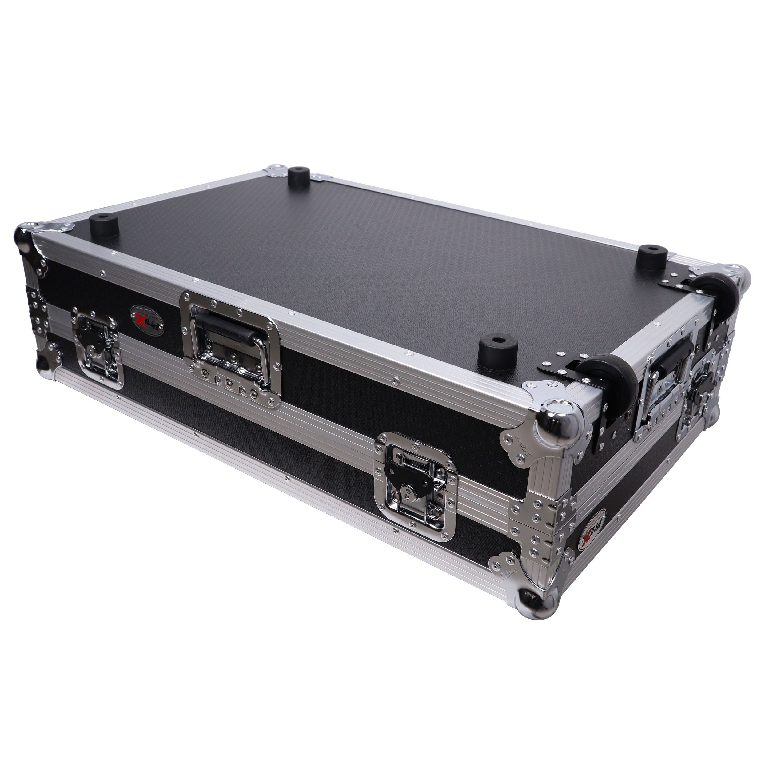 ProX ATA Style Flight Case for Pioneer DDJ-REV7 DJ Controller with Laptop Shelf Wheels and 1U Rackspace