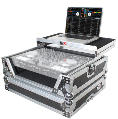 ProX Flight Case For Roland DJ-707M Digital Controller W-Laptop Shelf and 1U