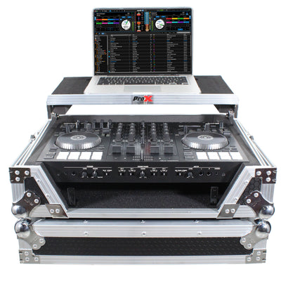 ProX Flight Case For Roland DJ-707M Digital Controller W-Laptop Shelf and 1U