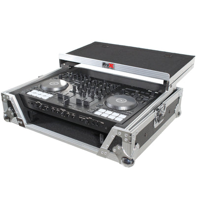 ProX Flight Case For Roland DJ-707M Digital Controller W-Laptop Shelf and 1U