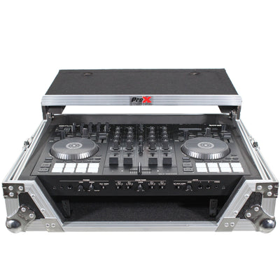 ProX Flight Case For Roland DJ-707M Digital Controller W-Laptop Shelf and 1U