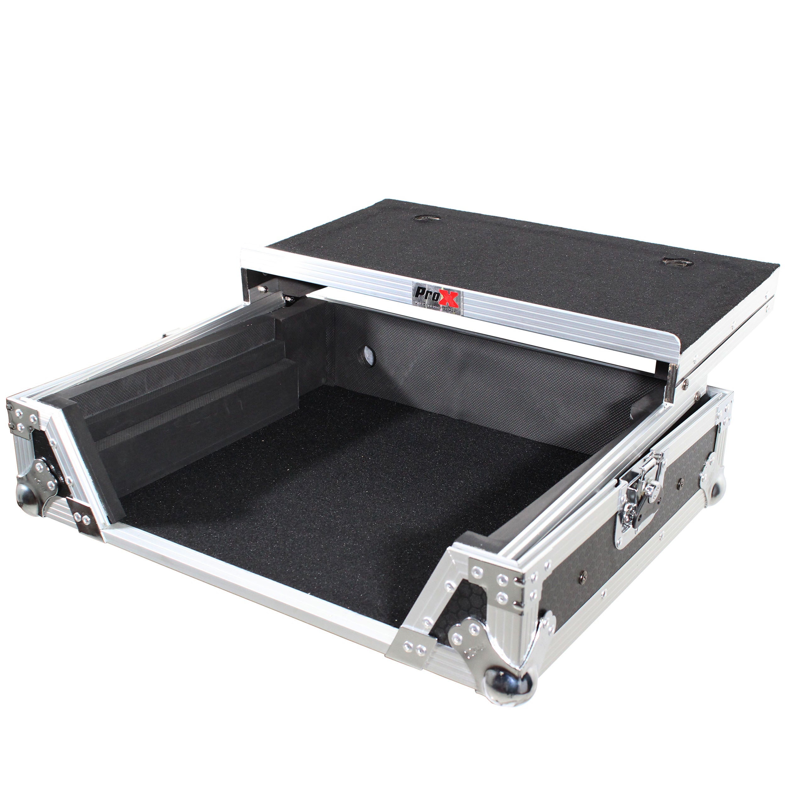 ProX Flight Case For Roland DJ-707M Digital Controller W-Laptop Shelf and 1U