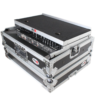 ProX Flight Case For Roland DJ-707M Digital Controller W-Laptop Shelf and 1U