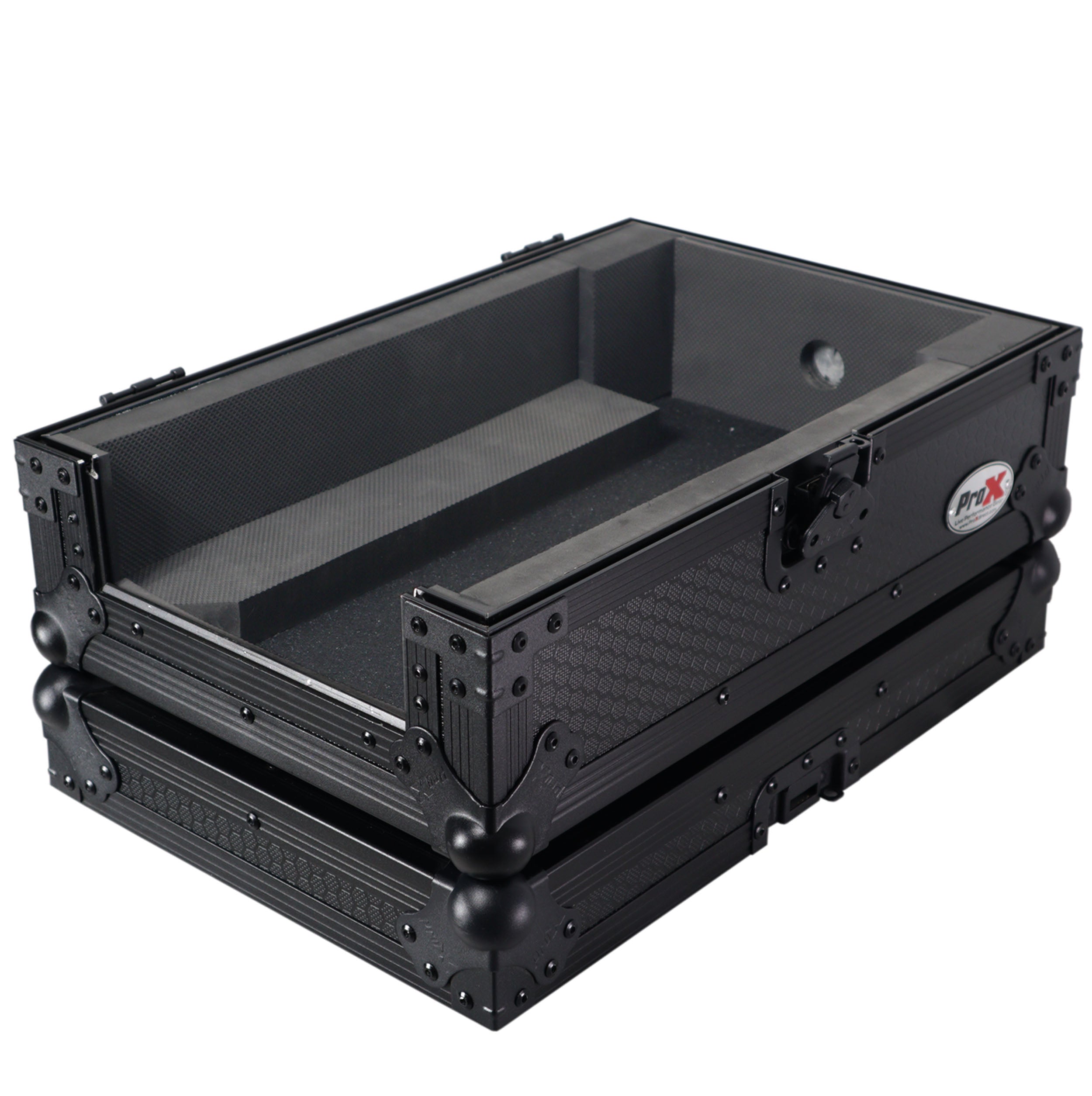 ProX ATA Flight Style Road Case for Pioneer DJM-S7 DJ Mixer - Black Finish.