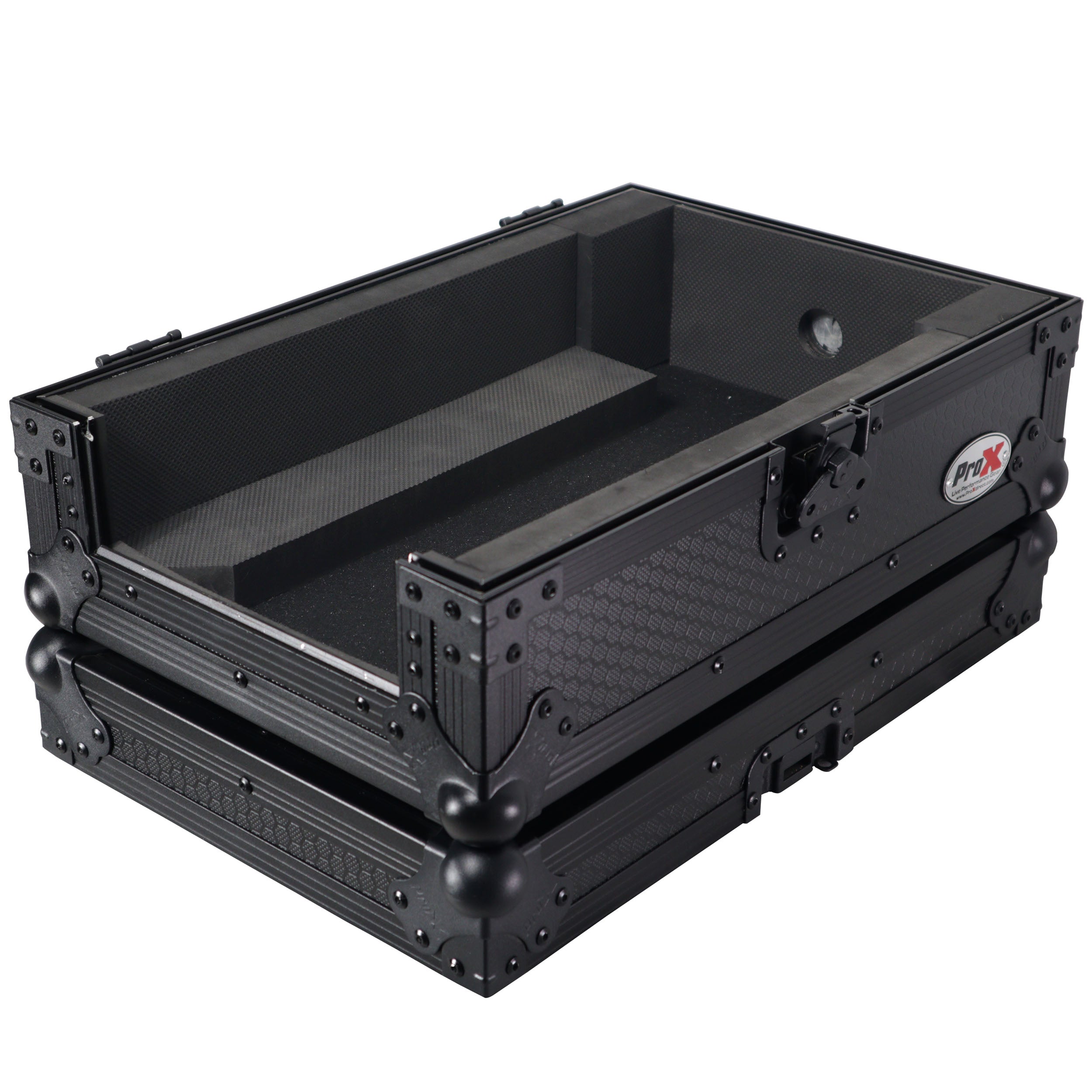 ProX ATA Flight Style Road Case for Pioneer DJM-S7 DJ Mixer - Black Finish.