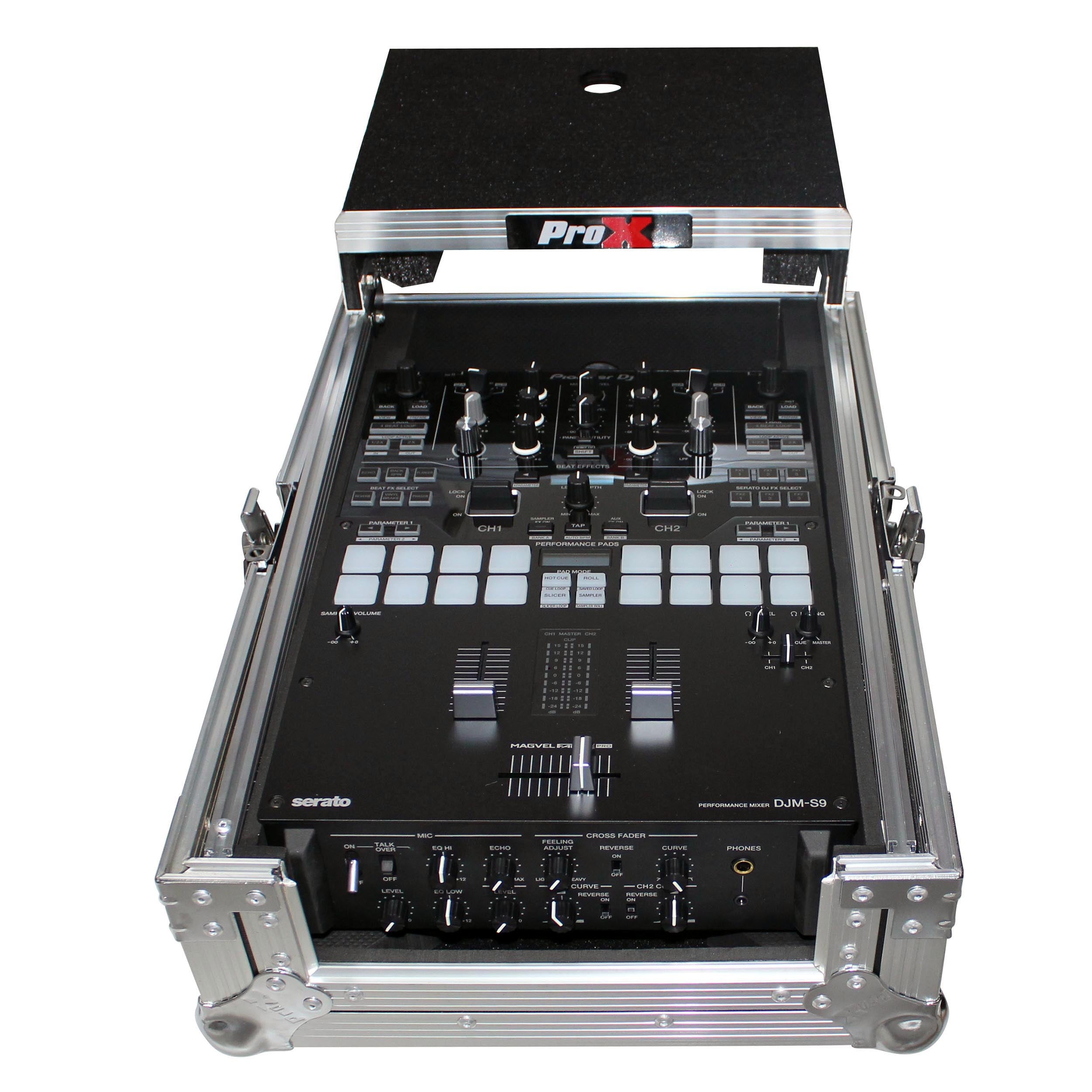 ProX Flight Case for Pioneer DJM-S9 & DJM-S7 Mixer with Sliding Laptop Shelf
