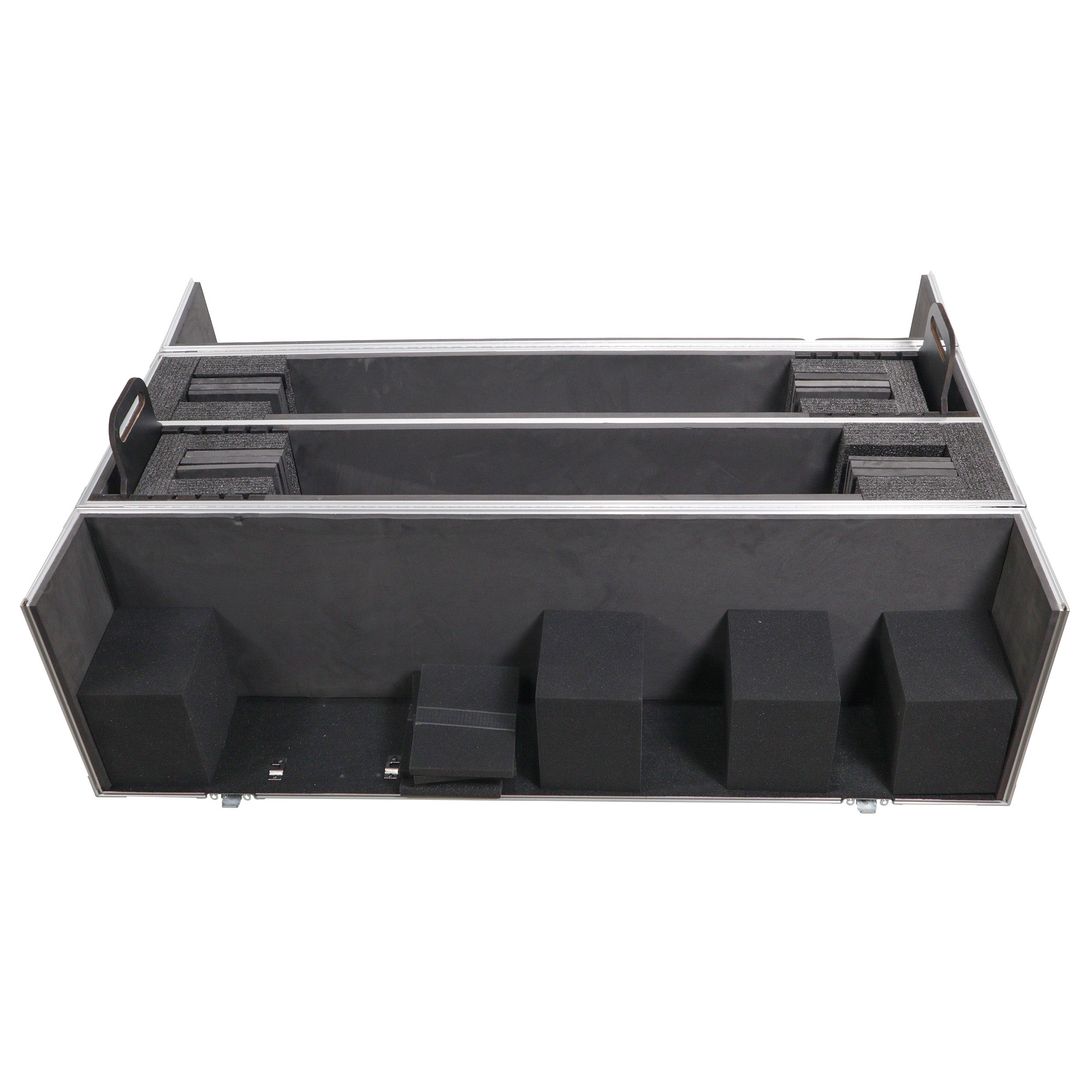 ProX Flat Panel LCD-LED-Plasma Monitor Road Case Holds Two 43"-50" TVs Adjustable Case W-4 Inch Casters