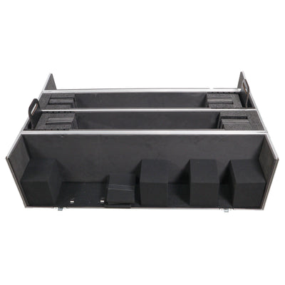 ProX Flat Panel LCD-LED-Plasma Monitor Road Case Holds Two 43"-50" TVs Adjustable Case W-4 Inch Casters
