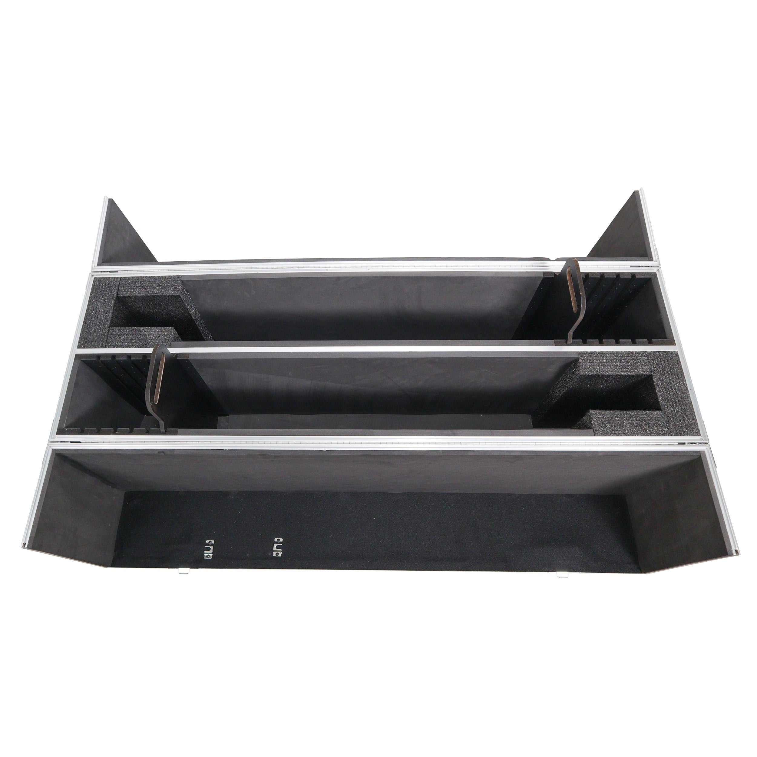 ProX Flat Panel LCD-LED-Plasma Monitor Road Case Holds Two 43"-50" TVs Adjustable Case W-4 Inch Casters