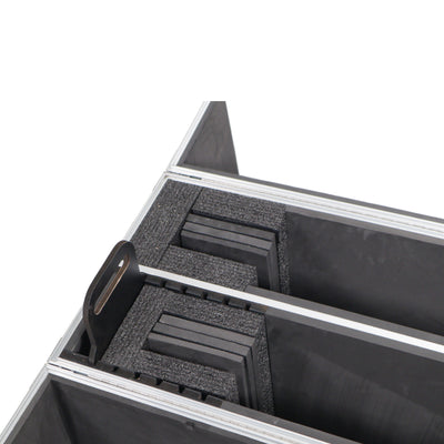 ProX Flat Panel LCD-LED-Plasma Monitor Road Case Holds Two 43"-50" TVs Adjustable Case W-4 Inch Casters
