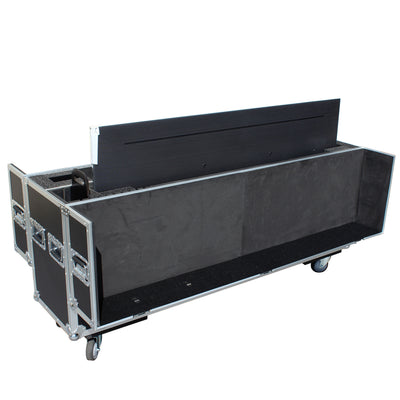 ProX Universal Case for Flat Panel Monitor LED-LCD-Plasma TV Dual 55" to 70" Adjustable Flight Case W-4 Inch Casters