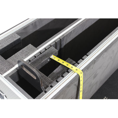 ProX Universal Case for Flat Panel Monitor LED-LCD-Plasma TV Dual 55" to 70" Adjustable Flight Case W-4 Inch Casters