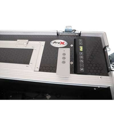 ProX Motorized Universal Case For Flat Panel Monitor LED LCD TV Dual 80" to 90" Flight Case W 4" Casters