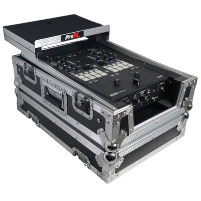 ProX ATA Flight Style Universal Road Case with Sliding Laptop Shelf for Pioneer DJM S11 RANE SEVENTY 70 SEVENTY 72 MK2