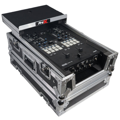 ProX ATA Flight Style Universal Road Case with Sliding Laptop Shelf for Pioneer DJM S11 RANE SEVENTY 70 SEVENTY 72 MK2