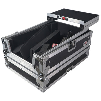 ProX ATA Flight Style Universal Road Case with Sliding Laptop Shelf for Pioneer DJM S11 RANE SEVENTY 70 SEVENTY 72 MK2