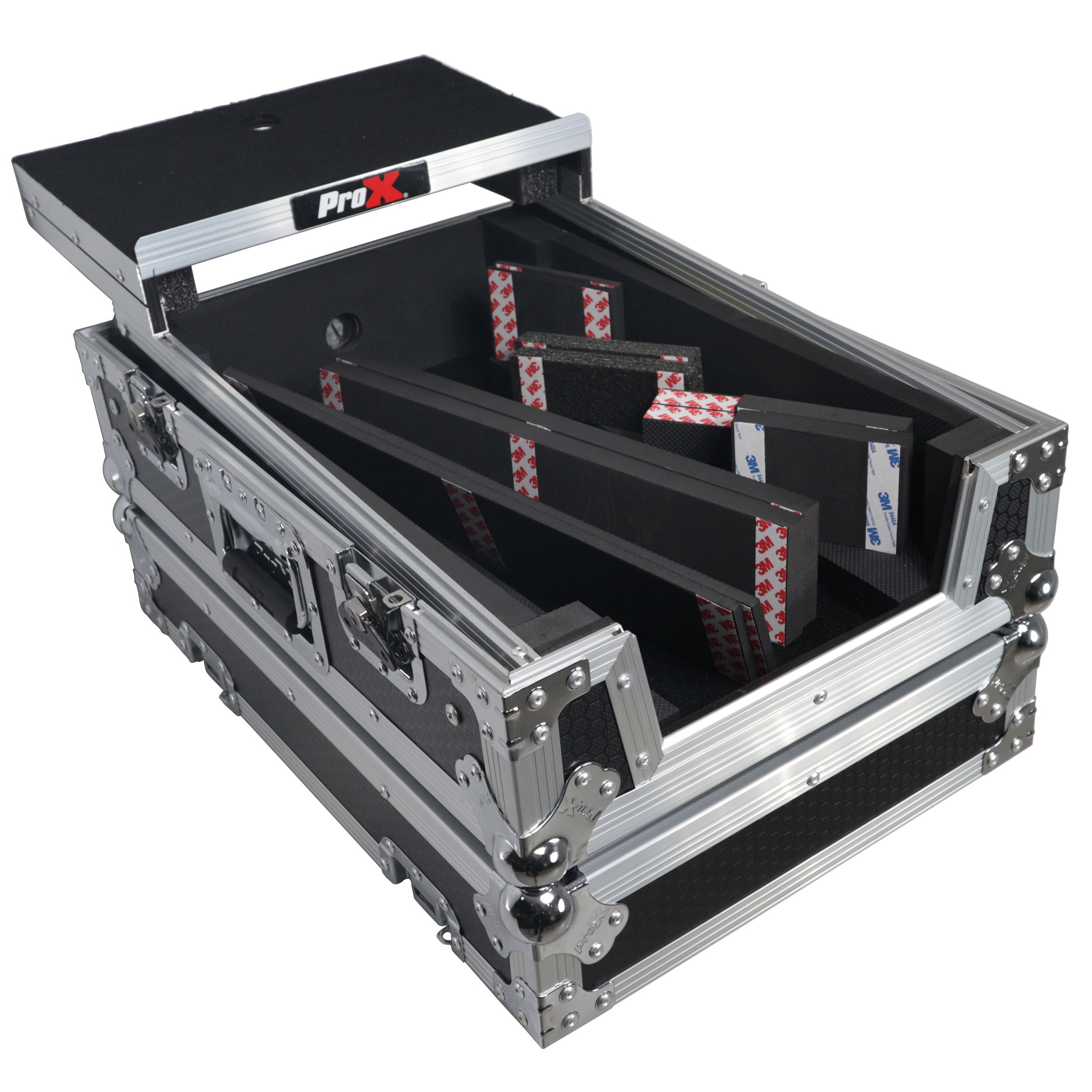 ProX ATA Flight Style Universal Road Case with Sliding Laptop Shelf for Pioneer DJM S11 RANE SEVENTY 70 SEVENTY 72 MK2