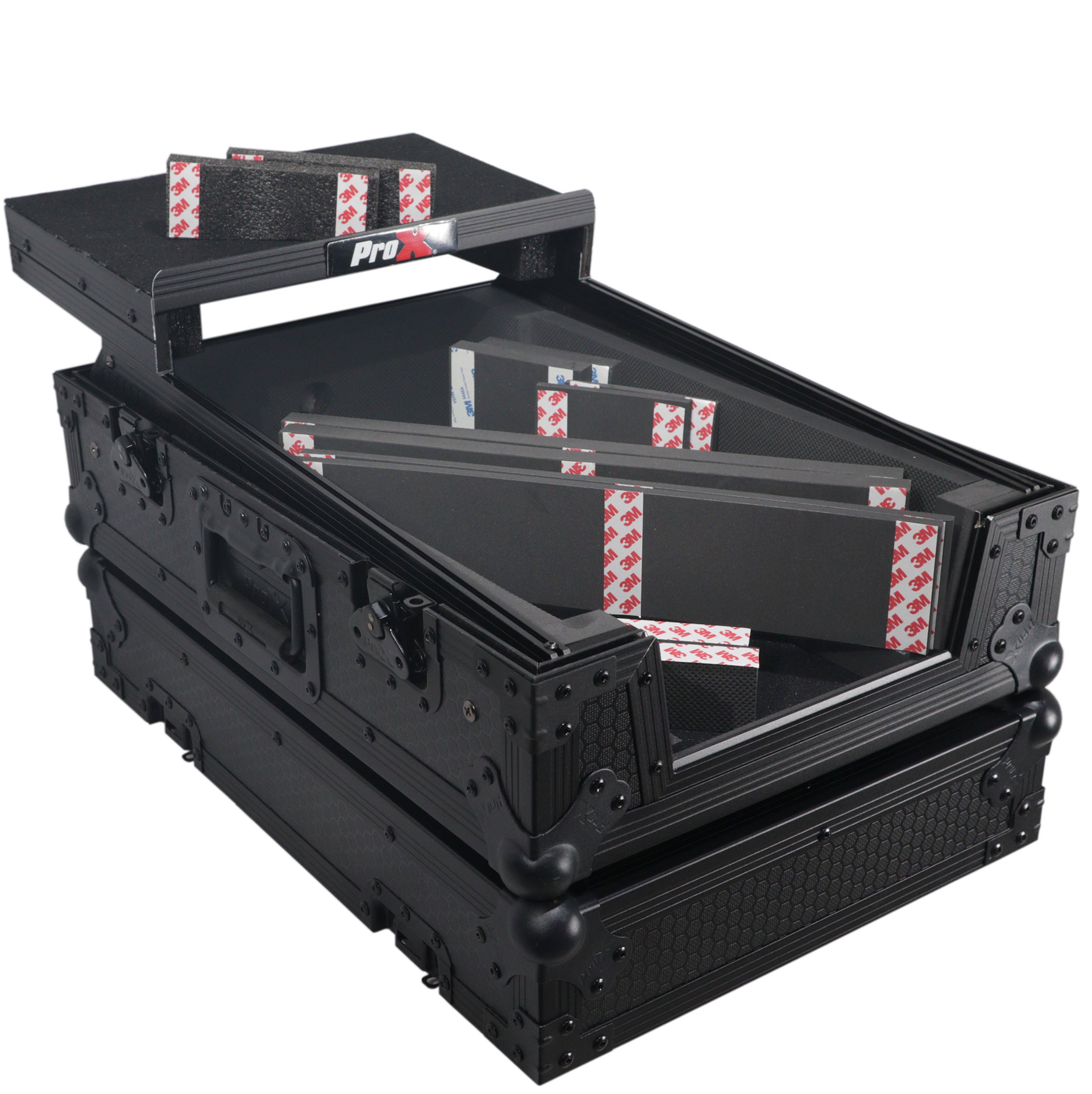 ProX ATA Flight Style Universal Road Case with Sliding Laptop Shelf for Pioneer DJM S11 RANE SEVENTY 70 SEVENTY 72 MK