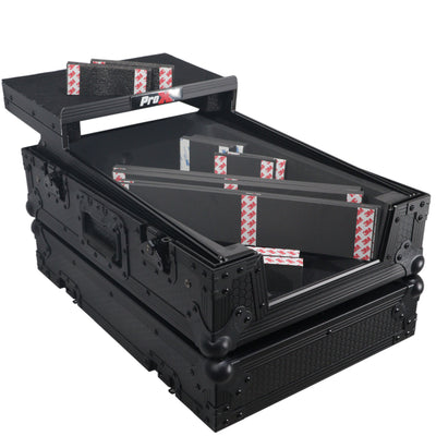 ProX ATA Flight Style Universal Road Case with Sliding Laptop Shelf for Pioneer DJM S11 RANE SEVENTY 70 SEVENTY 72 MK