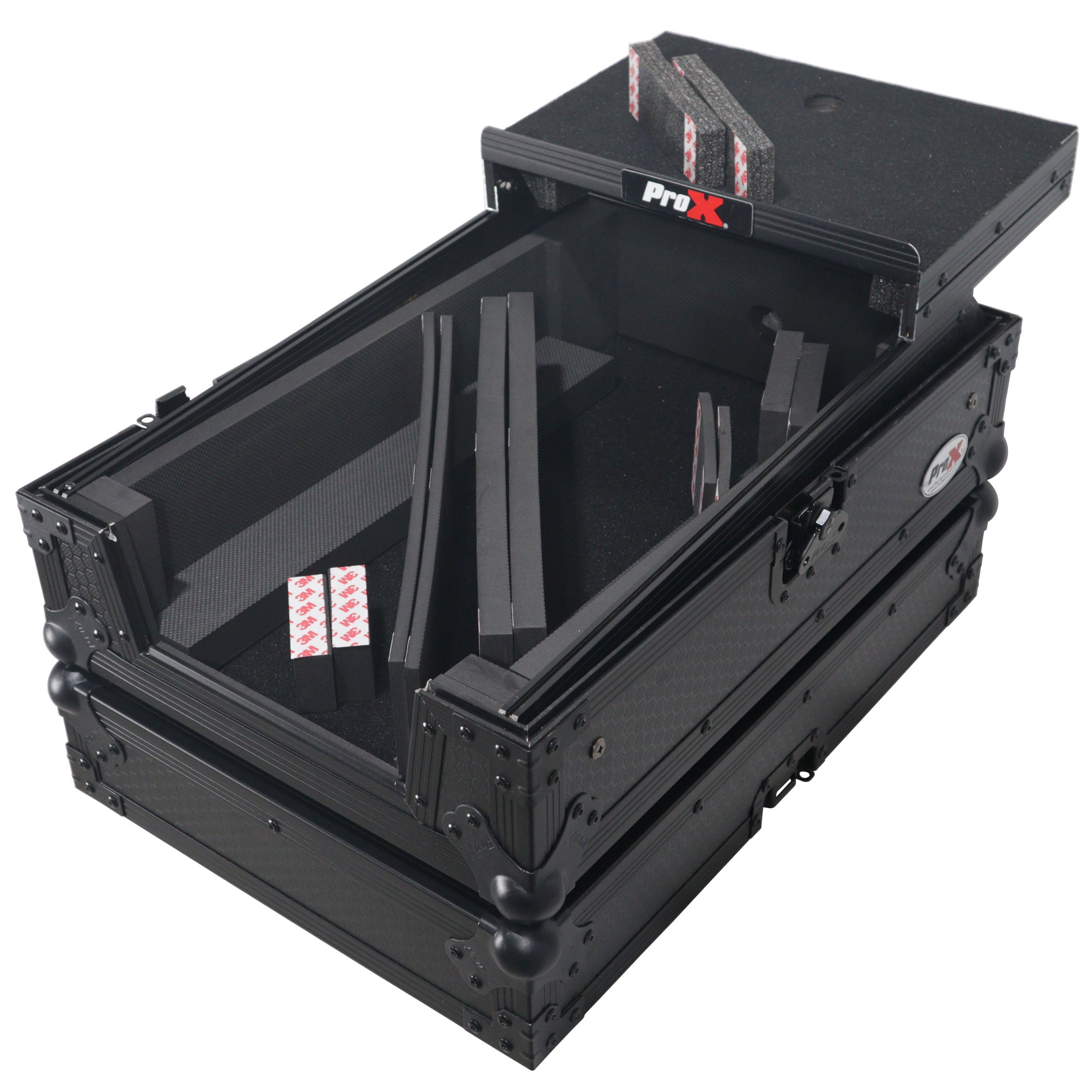 ProX ATA Flight Style Universal Road Case with Sliding Laptop Shelf for Pioneer DJM S11 RANE SEVENTY 70 SEVENTY 72 MK