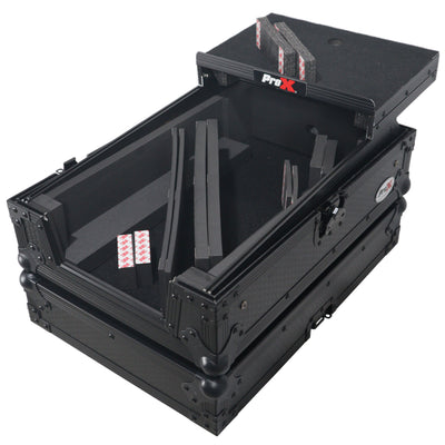 ProX ATA Flight Style Universal Road Case with Sliding Laptop Shelf for Pioneer DJM S11 RANE SEVENTY 70 SEVENTY 72 MK