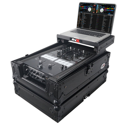 ProX ATA Flight Style Universal Road Case with Sliding Laptop Shelf for Pioneer DJM S11 RANE SEVENTY 70 SEVENTY 72 MK