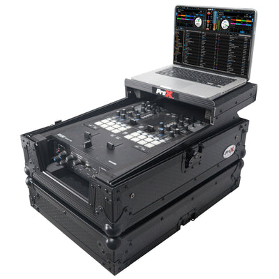 ProX ATA Flight Style Universal Road Case with Sliding Laptop Shelf for Pioneer DJM S11 RANE SEVENTY 70 SEVENTY 72 MK