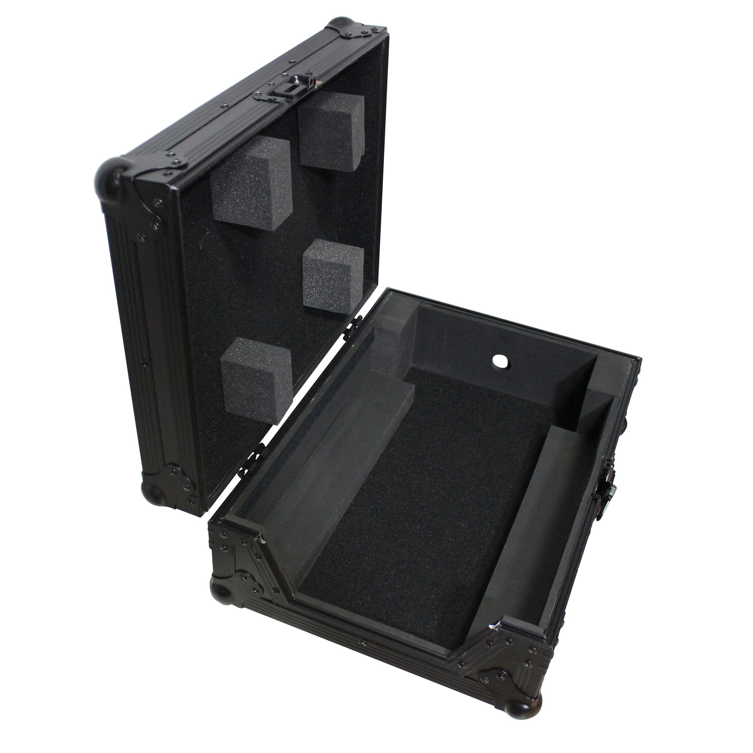 ProX Flight Case for 12 In. Large Format DJ Mixers | Universal | Black on Black