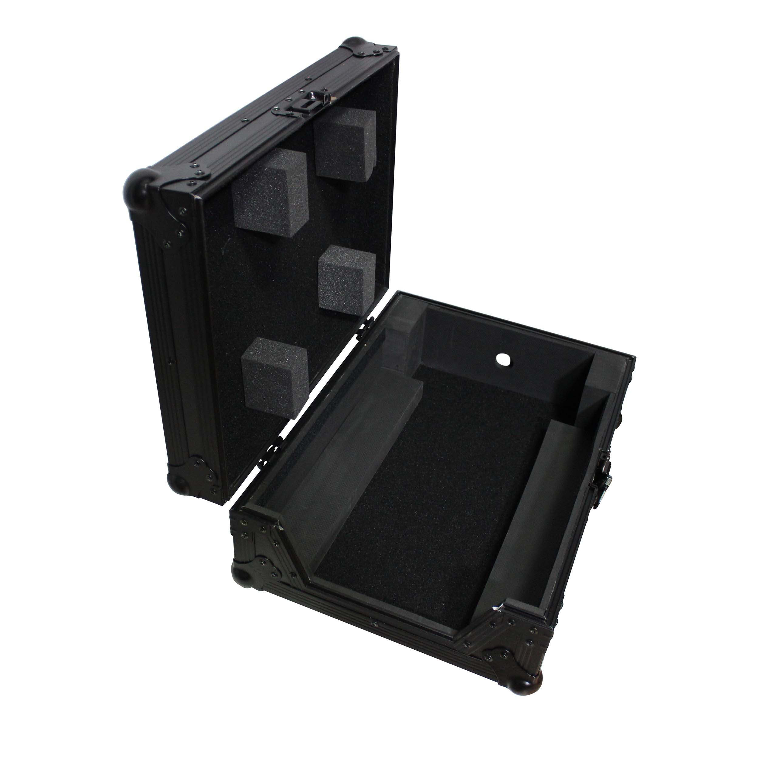 ProX Flight Case for 12 In. Large Format DJ Mixers | Universal | Black on Black