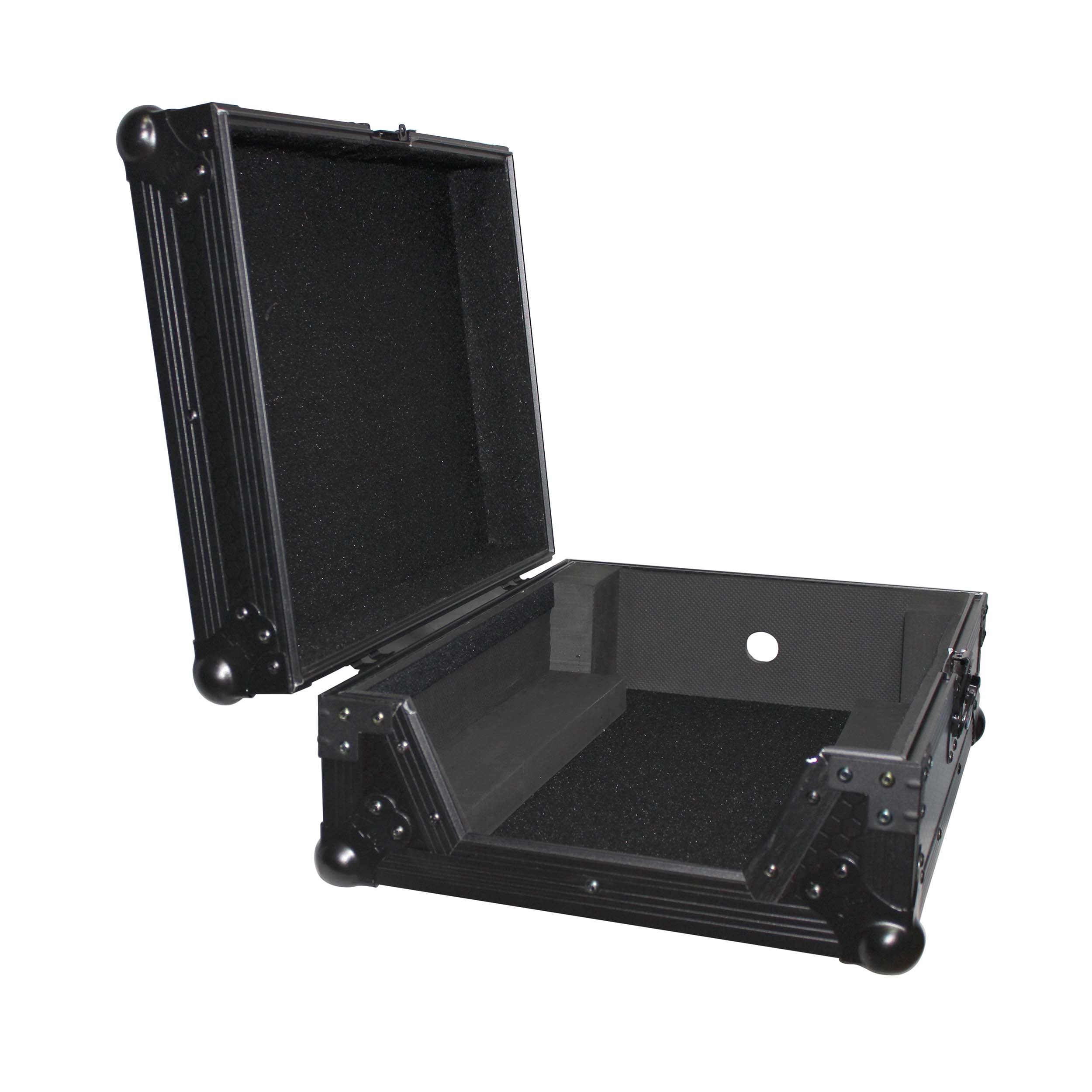 ProX Flight Case for 12 In. Large Format DJ Mixers | Universal | Black on Black