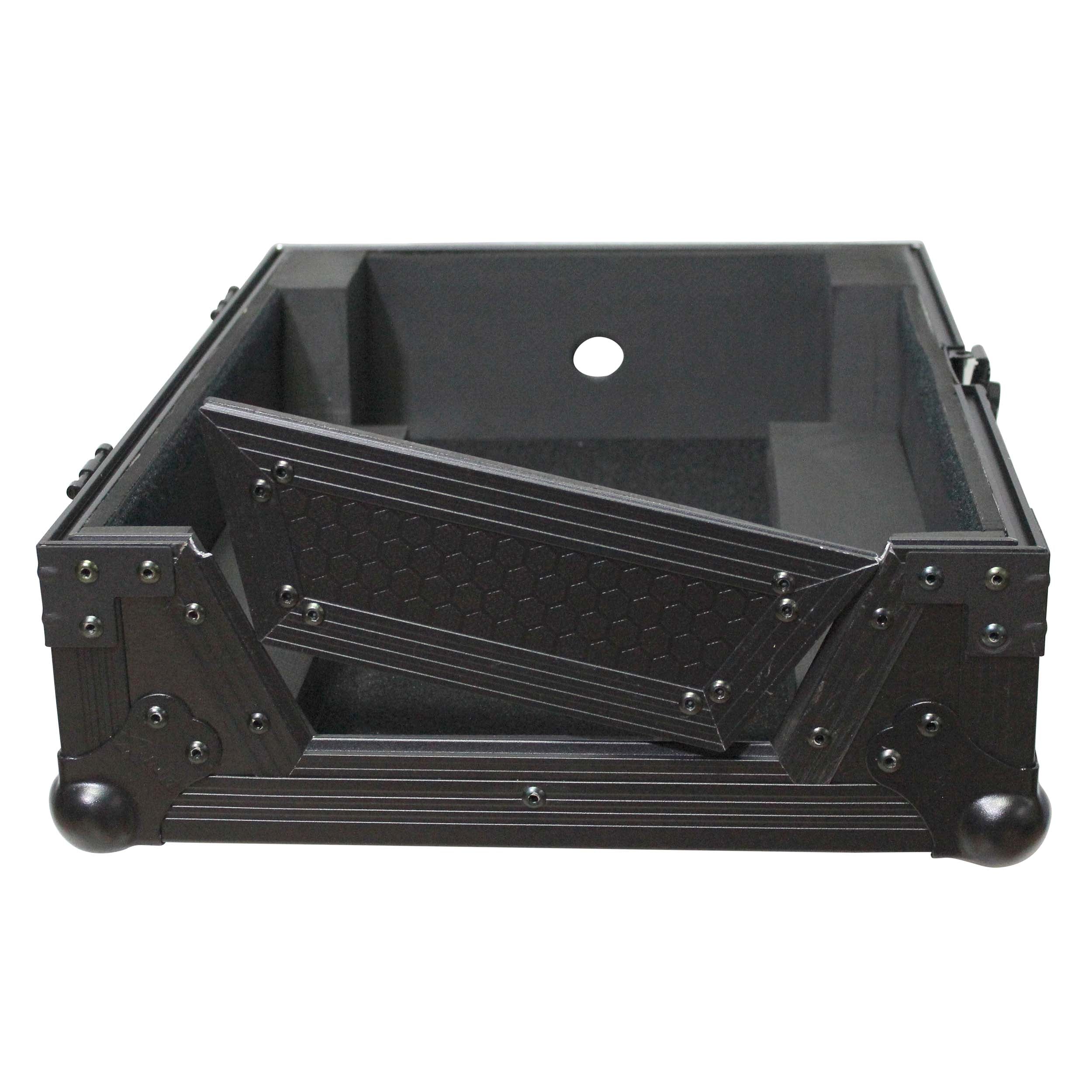 ProX Flight Case for 12 In. Large Format DJ Mixers | Universal | Black on Black