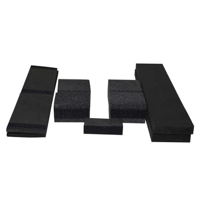 ProX Flight Case for 12 In. Large Format DJ Mixers | Universal | Black on Black