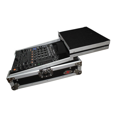ProX Mixer ATA Flight Hard Case for Large Format 12" Universal DJ Mixer with Laptop Shelf