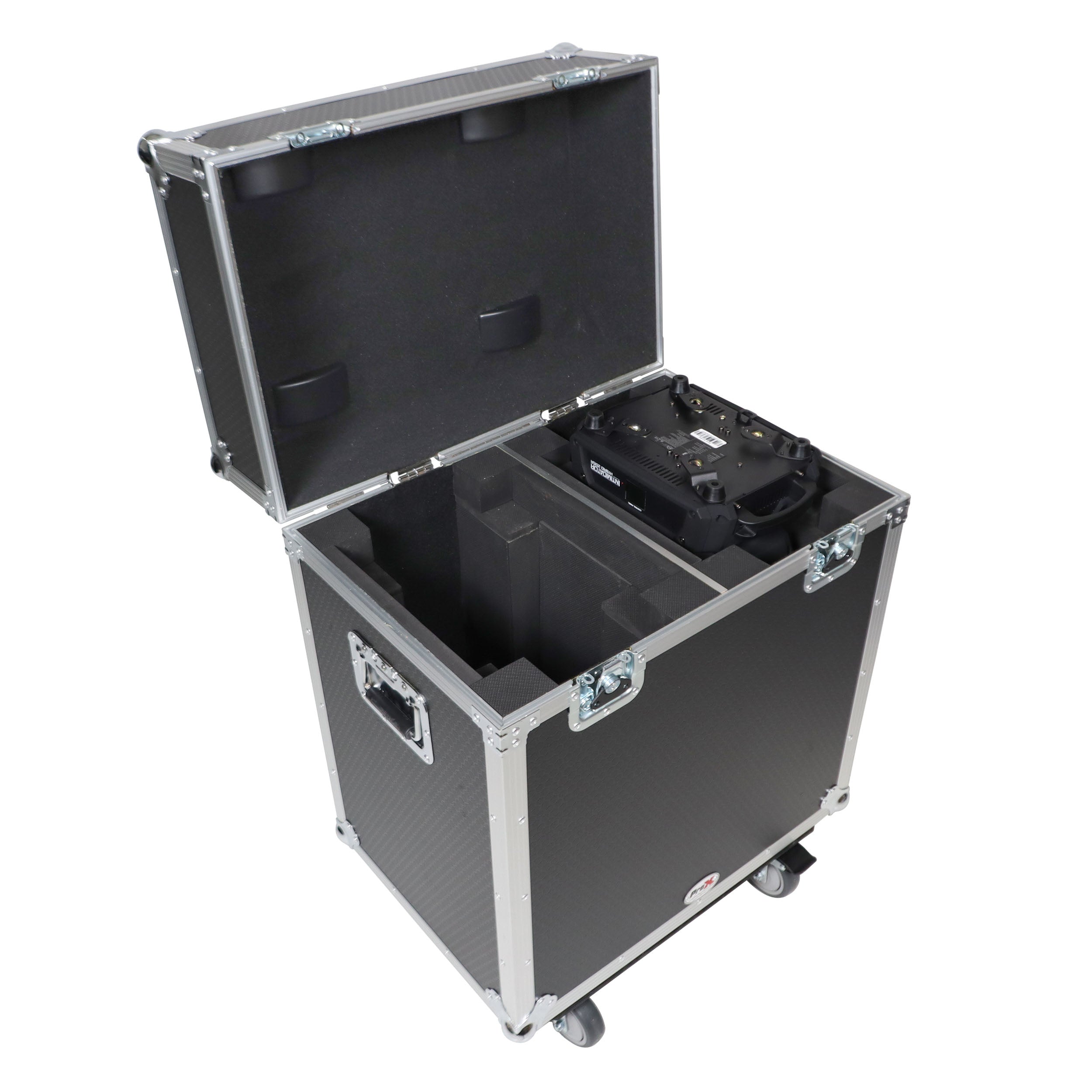 ProX Moving Head Lighting Road Case for ADJ Vizi Beam 12RX Fits 2 Units with 4" Casters