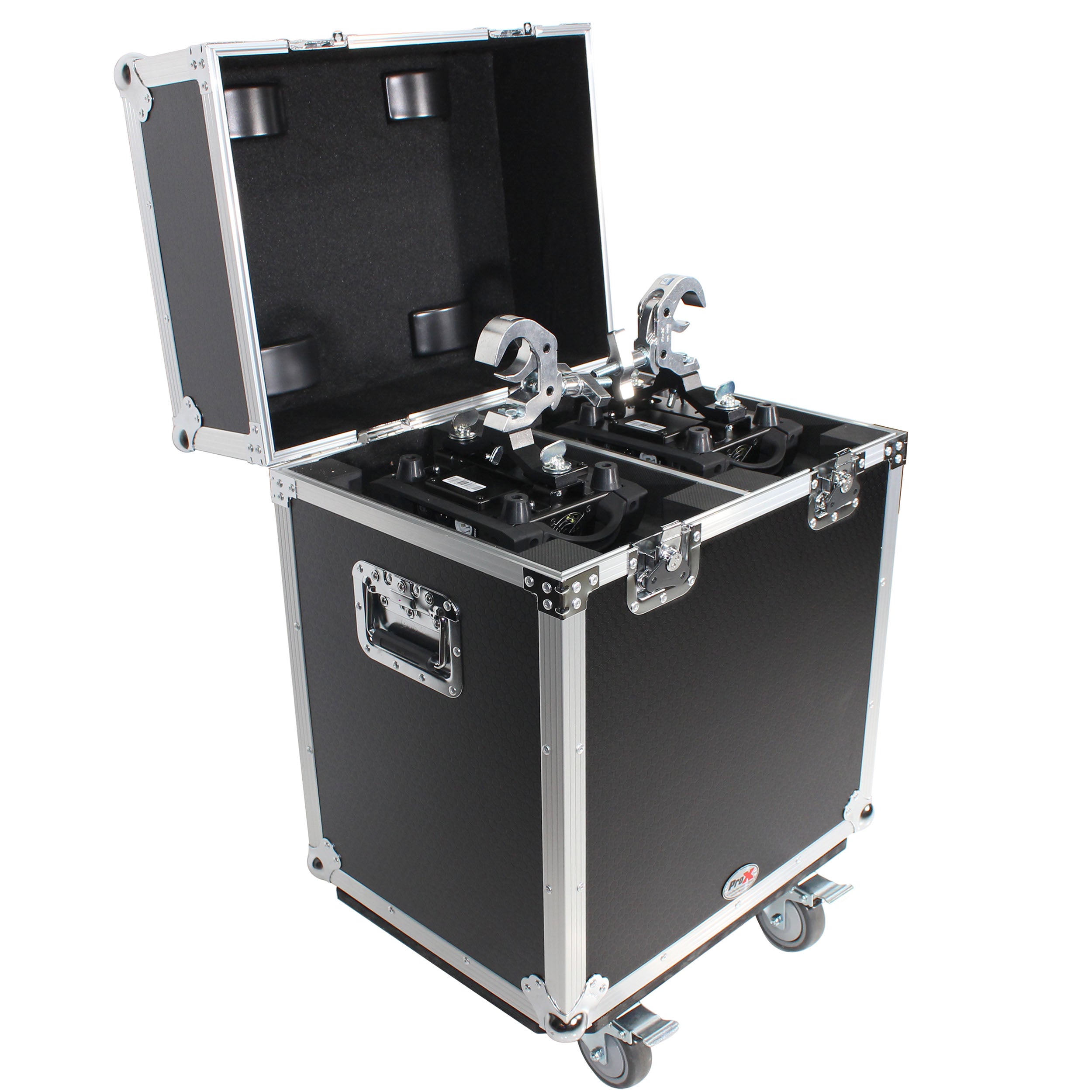 ProX 140 Style Moving Head Lighting Case for 2 Units with Casters