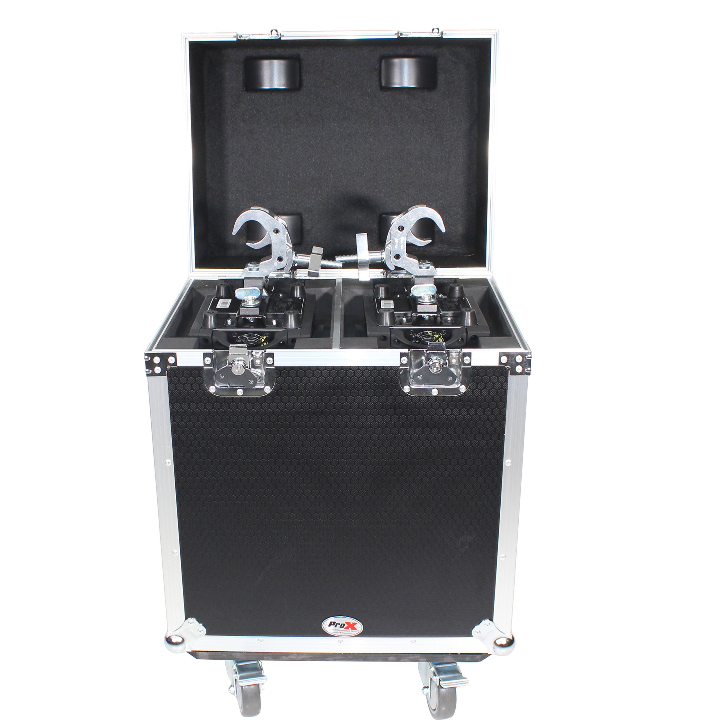 ProX 140 Style Moving Head Lighting Case for 2 Units with Casters