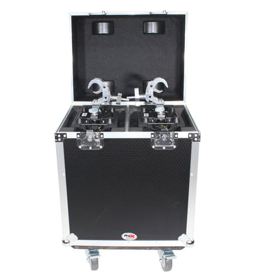 ProX 140 Style Moving Head Lighting Case for 2 Units with Casters