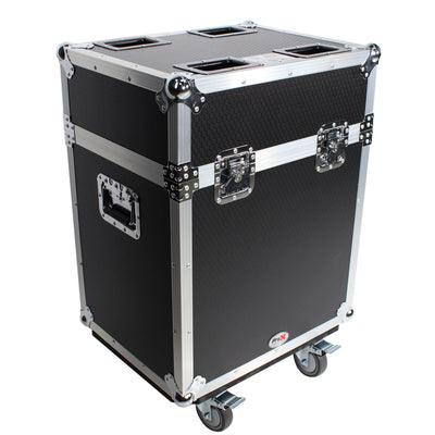 ProX 140 Style Moving Head Lighting Case for 2 Units with Casters