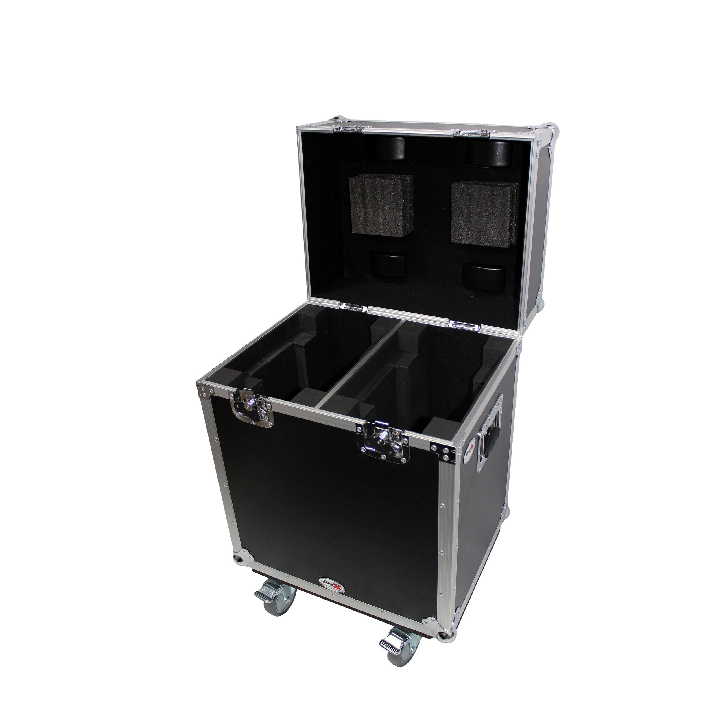 ProX 140 Style Moving Head Lighting Case for 2 Units with Casters